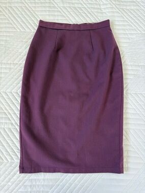 Plum Pencil Skirt